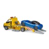 bruder - Mercedes Benz Sprinter Autotransporter mit Light & Sound Modul und Roadster