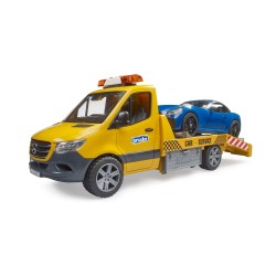 bruder - Mercedes Benz Sprinter Autotransporter mit Light & Sound Modul und Roadster