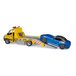 bruder - Mercedes Benz Sprinter Autotransporter mit Light & Sound Modul und Roadster