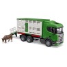 bruder - Scania Super 560R Tiertransport-LKW mit 1 Rind