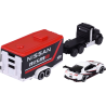 majorette - Race Trailer (Mack Granite + Nissan GT-R Nismo GT3: nismo)