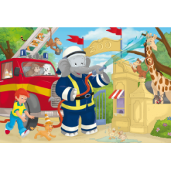 Schmidt Puzzle - Benjamin Blümchen, Immer im Einsatz (3x48)