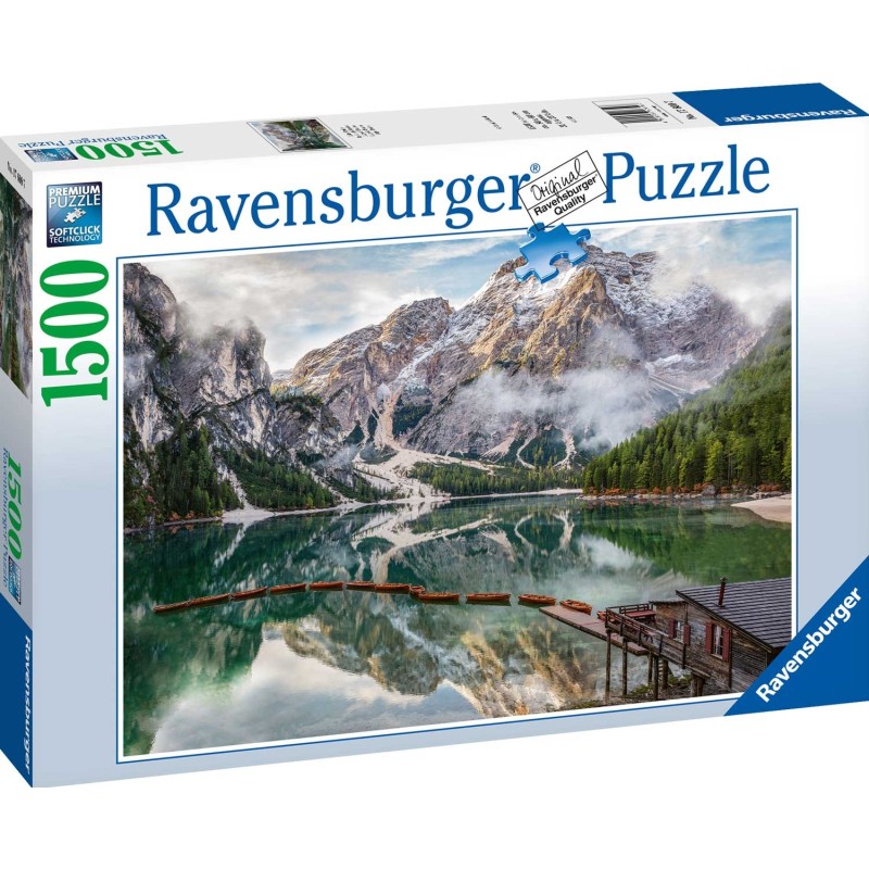 Ravensburger Puzzle - Lago di Braies, Pragser Wildsee 1500 Teile Ravensburger Puzzle - Lago di Braies, Pragser Wildsee 1500 Teile