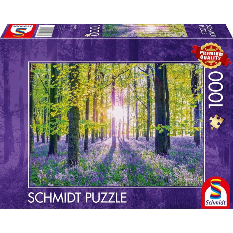 Schmidt Puzzle - Zarte Glockenblumen im Wald Schmidt Puzzle - Zarte Glockenblumen im Wald
