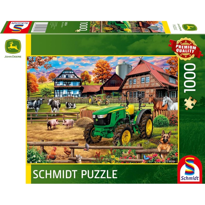 Schmidt - John Deere: Bauernhof mit Traktor 5050E Schmidt - John Deere: Bauernhof mit Traktor 5050E