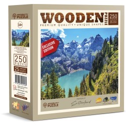 Wooden Puzzle - Oeschinensee
