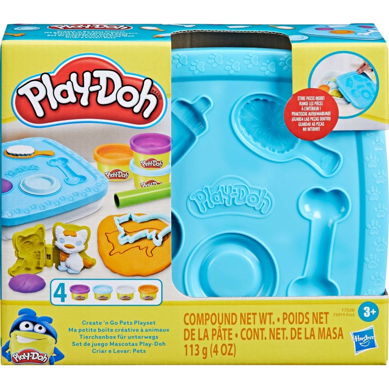 Play-Doh - Knetboxen für unterwegs (hellblau) Play-Doh - Knetboxen für unterwegs (hellblau)