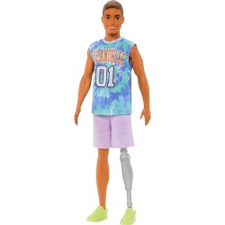 Barbie Fashionista Ken-Puppe mit Prothese im Sport-Look