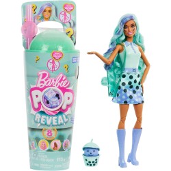 Barbie Pop Reveal Bubble Tea und Zubehör-Set (Green-Tea)