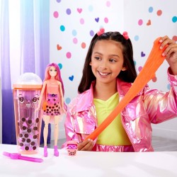Barbie Pop Reveal Bubble Tea und Zubehör-Set (Mango-Mochi)