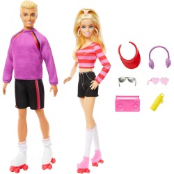 Barbie Fashionista Ken & Barbie mit Rollschuhe und Zubehör