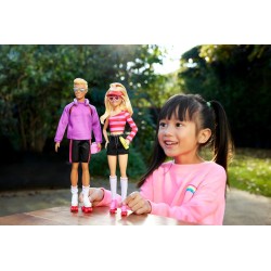 Barbie Fashionista Ken & Barbie mit Rollschuhe und Zubehör