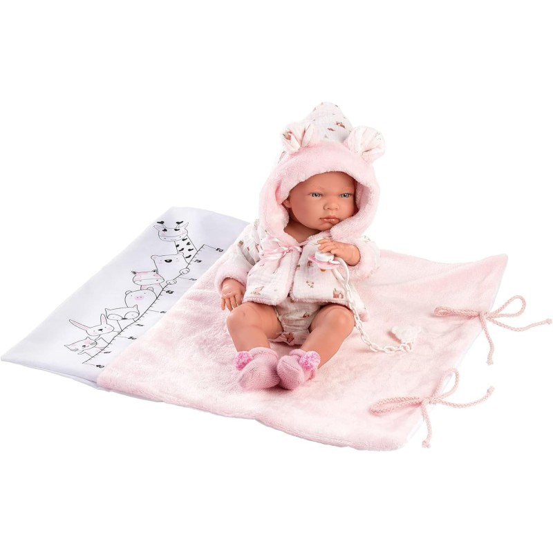 Llorens - Badepuppe Nico mit rosaem Outfit