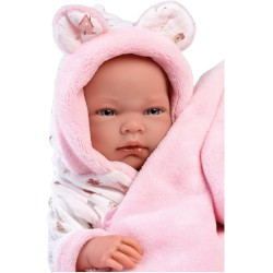 Llorens - Badepuppe Nico mit rosaem Outfit