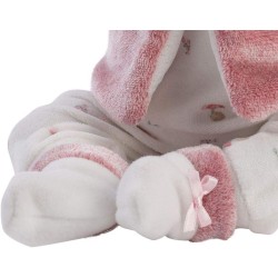 Llorens - Babypuppe Mimi die lacht mit weiss-pinkes Outfit