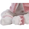 Llorens - Babypuppe Mimi die lacht mit weiss-pinkes Outfit