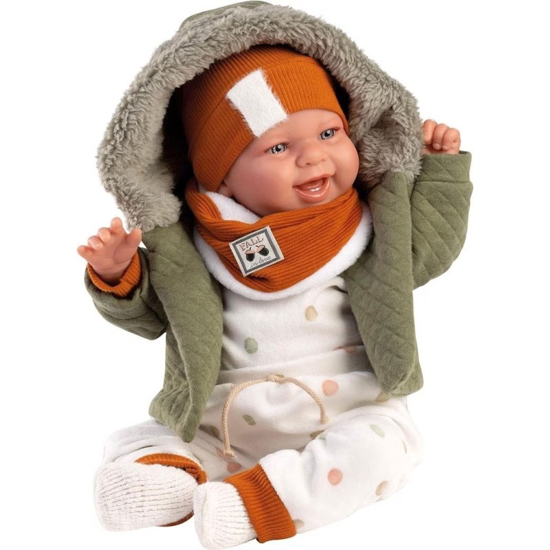 Llorens - Babypuppe Junge fröhlich