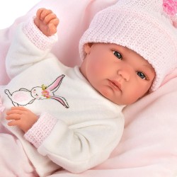 Llorens - Bimba rosa mit rosa Kissen