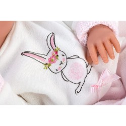 Llorens - Bimba rosa mit rosa Kissen