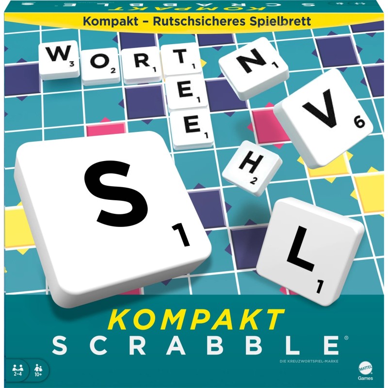 Mattel Games - Scrabble Kompakt (neues Design)