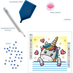 Diamond Dotz (Painting) - Dotzies Einhornbaby