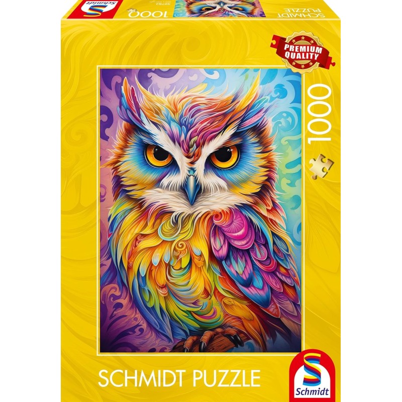 Schmidt Puzzle - Eule im Papageienkleid