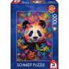 Schmidt Puzzle - Pandabär im Regenbogenwald