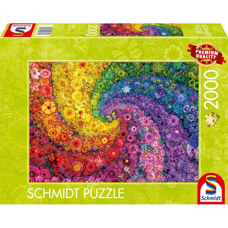 Schmidt Puzzle - Kunterbunter Blütenwirbel