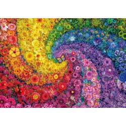 Schmidt Puzzle - Kunterbunter Blütenwirbel