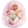 Llorens - Babypuppe Nica mit Kissen rosa