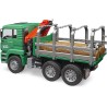 bruder - MAN Holztransport-LKW mit Ladekran