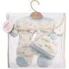 Llorens - Pyjamaset Häschen blau für 32cm Puppen
