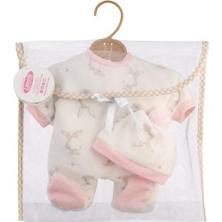 Llorens - Pyjamaset Häschen pink für 32cm Puppen