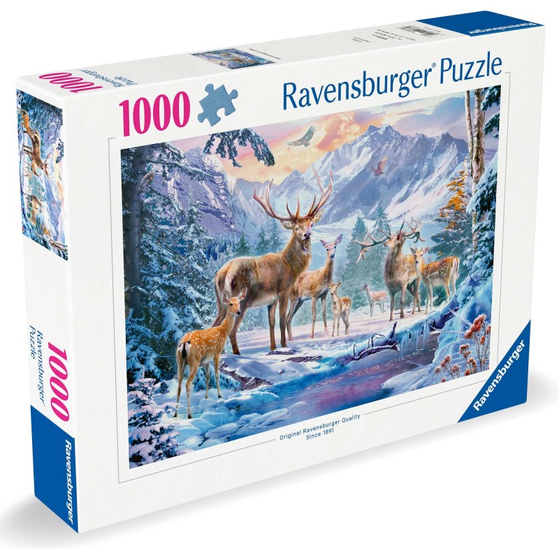 Ravensburger Puzzle - Rehe und Hirsche im Winter