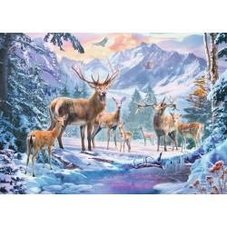 Ravensburger Puzzle - Rehe und Hirsche im Winter