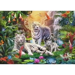 Ravensburger Puzzle - Familie der Weissen Tiger