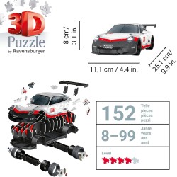 Ravensburger 3D Puzzle - Porsche 911 GT3 Cup