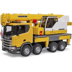bruder - Scania Super 560R Liebherr Kran-LKW mit Light & Sound Modul