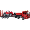bruder - MAN TGA Tieflader mit Manitou Teleskoplader