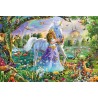 Schmidt Puzzle - Prinzessin mit Einhorn und Schloss