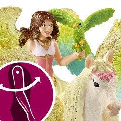 schleich BAYALA 70566 Surah mit Glitzer-Pegasus