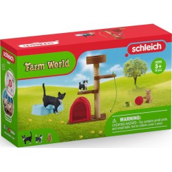 schleich FARM WORLD 42501 Spielspass für niedliche Katzen