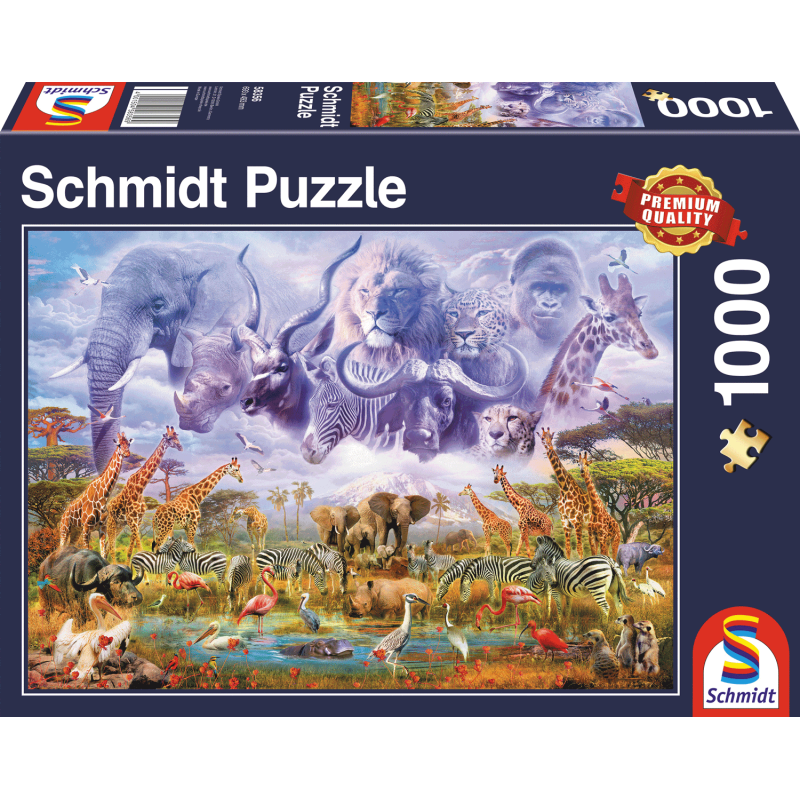 Schmidt Puzzle - Tiere an der Wasserstelle Schmidt Puzzle - Tiere an der Wasserstelle