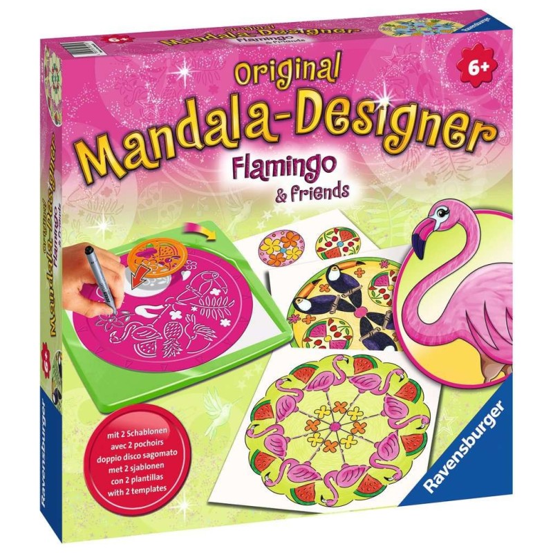 Ravensburger Mandala Designer Midi: Flamingo & Friends