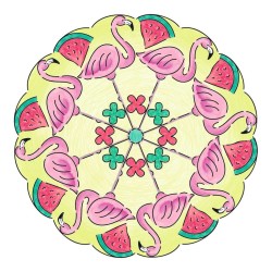 Ravensburger Mandala Designer Midi: Flamingo & Friends