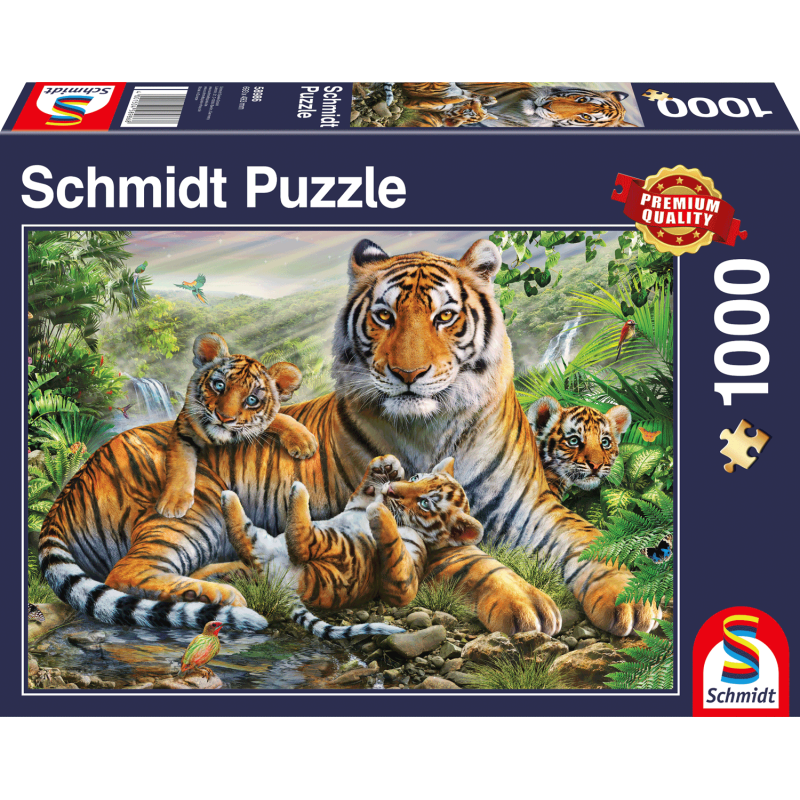 Schmidt Puzzle - Tiger und Welpen Schmidt Puzzle - Tiger und Welpen