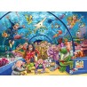 Jumbo Puzzle - Wasgij Original 43: Wie ein Fisch im Wasser? (1000 Teil)