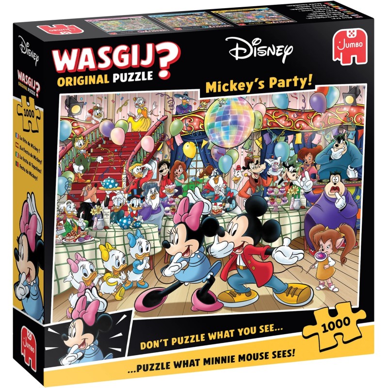 Jumbo Puzzle - Wasgij Original Disney: Mickys Party! (1000 Teil)