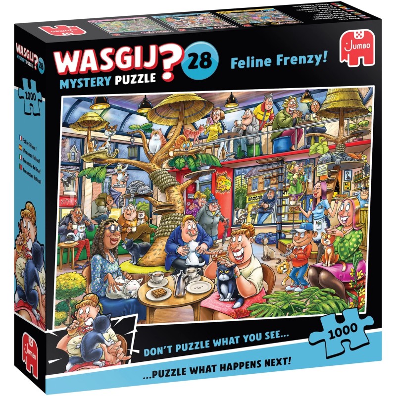 Jumbo Puzzle - Wasgij Mystery 28: Katzen-Chaos! (1000 Teil)