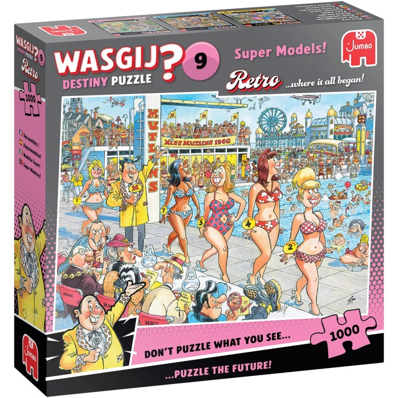 Jumbo Puzzle - Wasgij Retro Destiny 9: Supermodels! (1000 Teil)